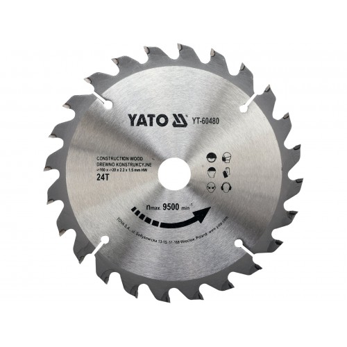 DISC CIRCULAR LEMN,160X20X2.2MM,24 DINTI