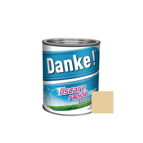 Vopsea alchidica pentru lemn / metal, Danke, exterior, ocru, 0.75 L