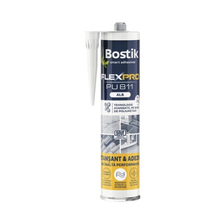 Etanșeizant și adeziv Bostik 300 ml alb