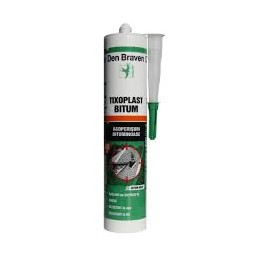 Izolant acoperisuri bituminoase, Den Braven Tixoplast Bitum, negru, 280 ml
