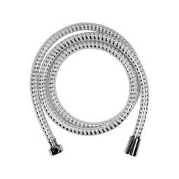 SHOWER HOSE 2.0M PVC CHROME-WHITE
