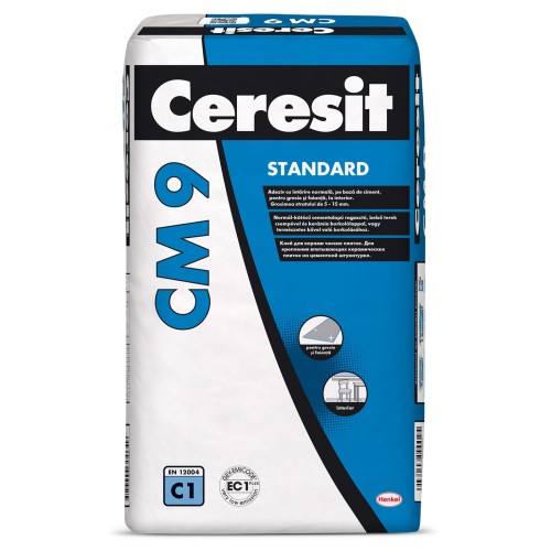 Adeziv gresie si faianta Ceresit CM9, pentru interior, 25 kg
